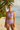 Cross Back Swim Bra Lavender - Front