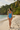 One Piece Swimsuit Sky Blue - Back