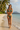 Classic Triangle Bikini Set in Sage Green – Lifestyle beach pose