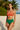 Cross Back Swim Bra Coral Orange - 45
