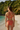 Cross Back Swim Bra Coral Orange - Back