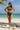 Ruched Bikini Set Mocha Brown - Front