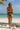Ruched Bikini Set Mocha Brown - Back