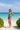 Aqua Blue High Waist Bikini Set - 45 Degree