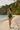 One Piece Swimsuit Emerald Green - Back