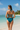 Deep Teal Halter Bikini Set - Back