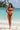 Cherry Red High Waist Bikini Set - Front