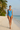 One Piece Swimsuit Sky Blue - Front