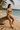 Ribbed Bikini Set in Olive Green – Lifestyle beach pose