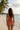 Classic Triangle Bikini Set in Coral Orange – Back view