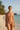 Ribbed Bikini Set in Sunset Pink – Front view