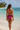 Berry Pink Halter Bikini Set - Back