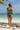 Ruched Bikini Set Emerald Green - Back