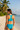 Racerback Swim Bra Aqua Blue - Back