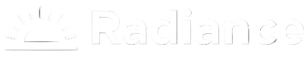 Radiance Logo - White Icon and Text