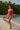 Square Neck Swimsuit Coral Red - 45