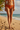 Tie Side Swim Bottom Sunset Orange - Front