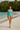 Wrap Swimsuit Aqua Blue - Front